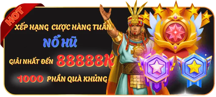 Khuyến mãi hoàn trả hàng tuần cho game Nổ Hũ