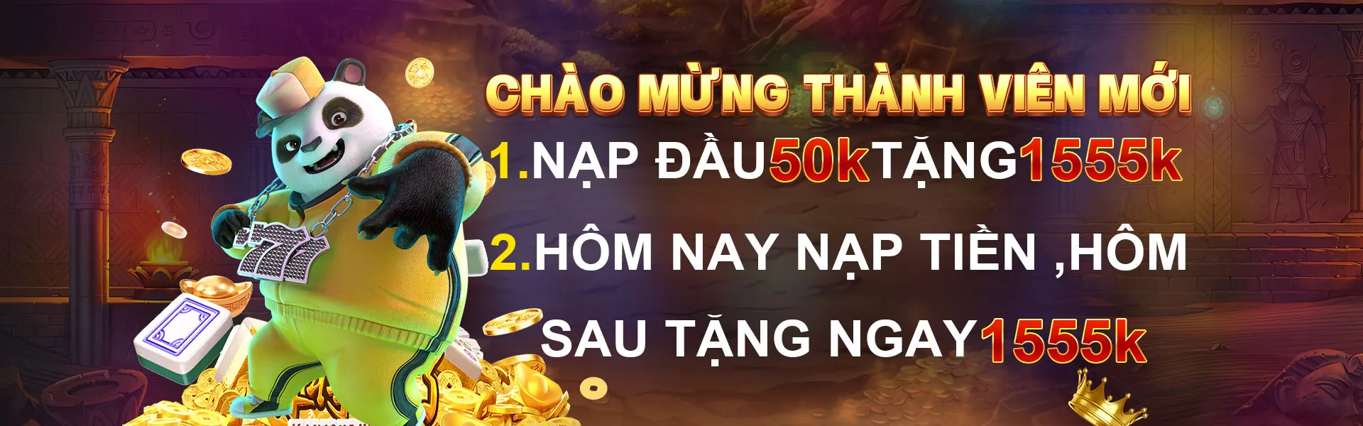 Banner khuyến mãi bong68 bet với tiền vàng và chip casino